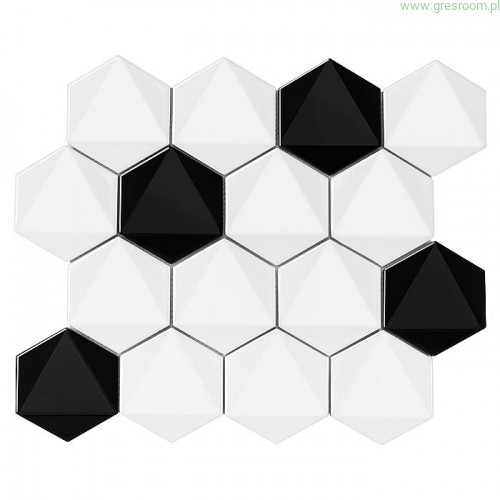 Dunin Mozaika Hexagonic B&W mix 7,4x8,6