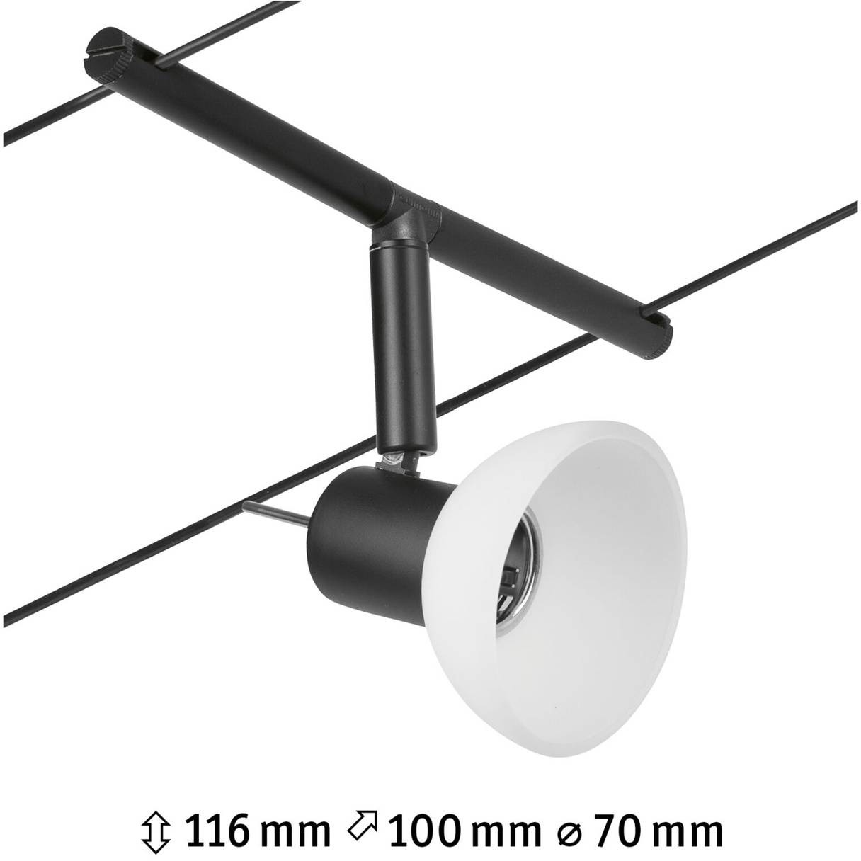 Paulmann Wire Sheela spot system linkowy czarny