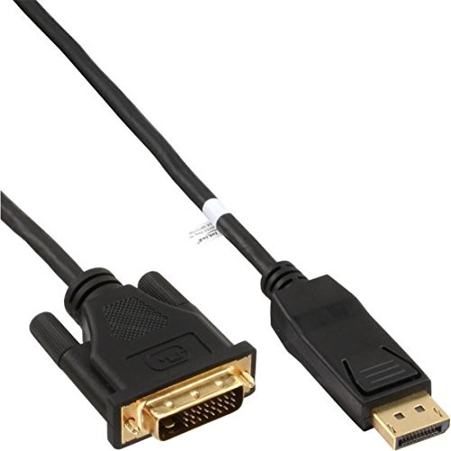 InLine 17114 kabel DisplayPort do DVI konwerter plików video, 1,5 m czarna 17114