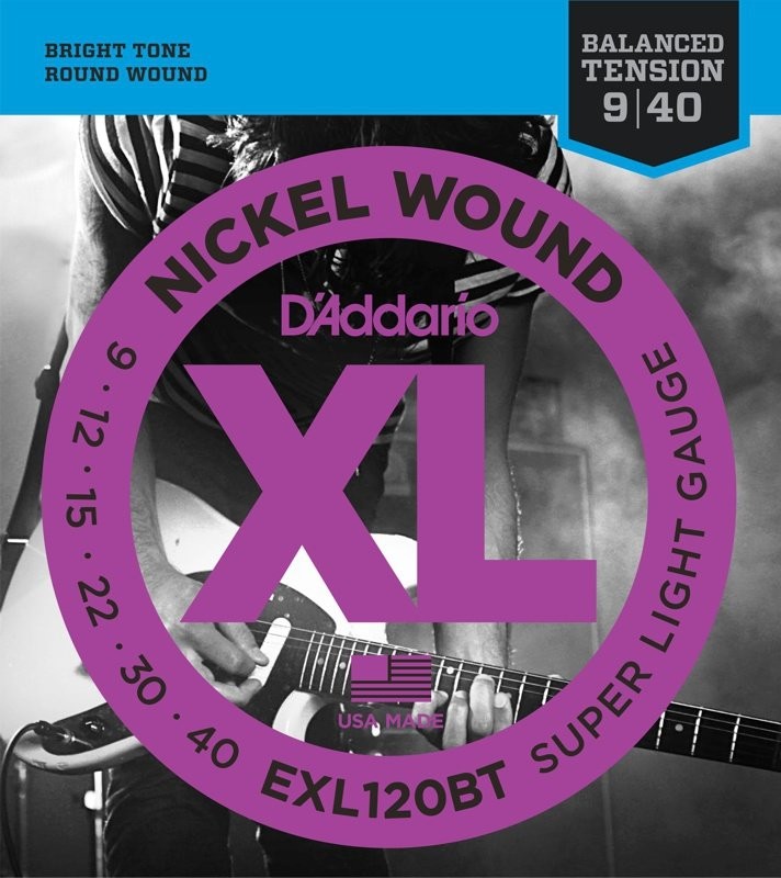D'Addario XL Balanced Tension Electric Guitar Strings EXL120BT