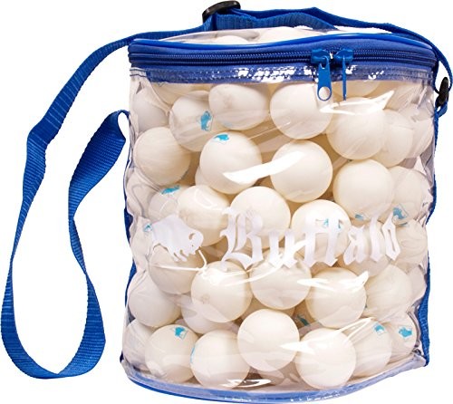 Buffalo NL piłeczki do tenisa stołowego Value Pack 144 sztuk zestaw do tenisa stołowego, kolorowy, M 19013