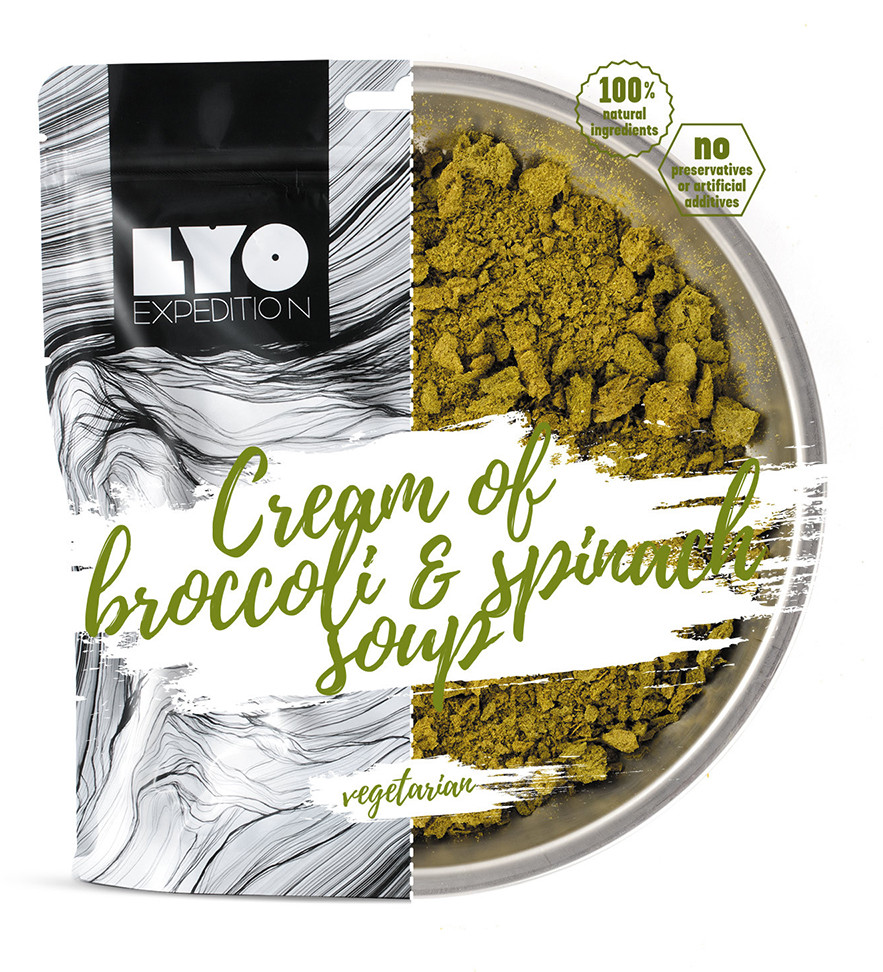 Lyo Food Liofilizat ZUPA KREM brokułowo-szpinakowy 30g (na porcję 370g, 110 kcal) 5902768107272