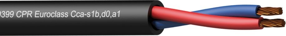 Procab Kabel CLS225-CCA/1 Loudspeaker cable 2 x 2.5 mm 13 AWG EN50399 CPR Euroclass Cca-s1b,d0  CLS225-CCA/1