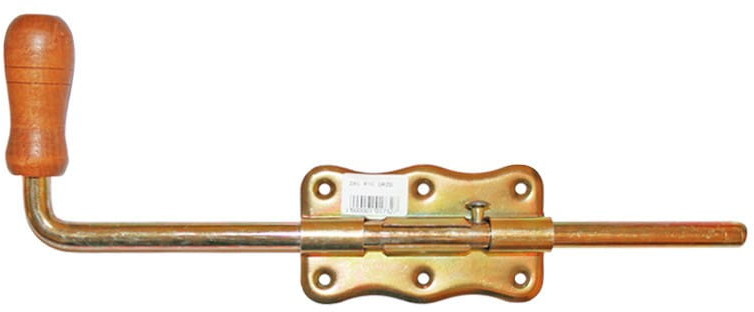 UNIMET ZASUWA RYGLOWA OCYNKOWANA Z DREWNIANĄ RĄCZKĄ 350