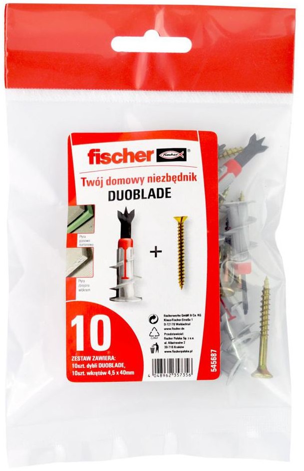 Fischer Kołek do płyt GK DUOBLADE