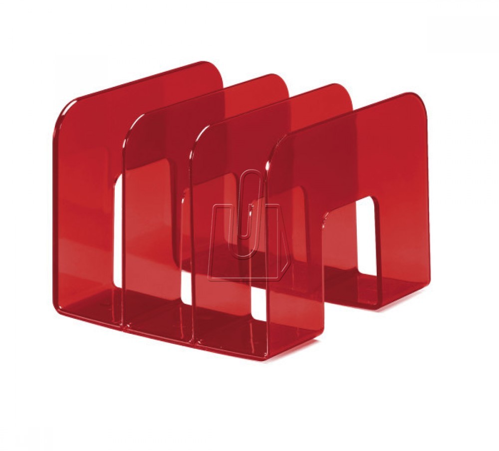 Durable Stojak na katalogi Trend przezroczysty czerwony 1701395003