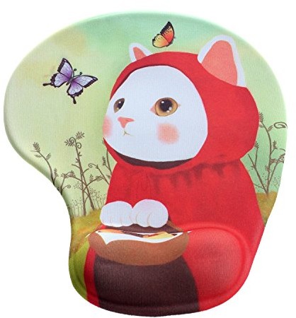 HIMRY himry pod nadgarstki Mouse Pad z Gel podkładka pod nadgarstek Mouse Pad z żelu, żel podkładka pod mysz, kxc5100 KXC5100-redcat