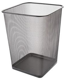 Q-CONNECT Kosz na śmieci Office Set metalowy 18l czarny KF18471