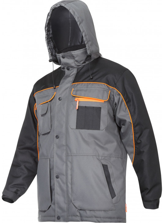 LAHTI PRO Kurtka ocieplana szar.-czar.-pom., 