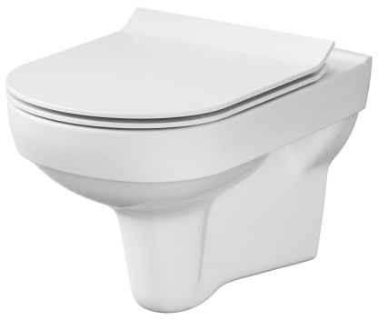 Cersanit City New zestaw miska wisząca CleanOn z deską wolnoopadająca duroplastową SLIM K701-143 CE.KRCIT.MW-CLEAN/SLIM-SET