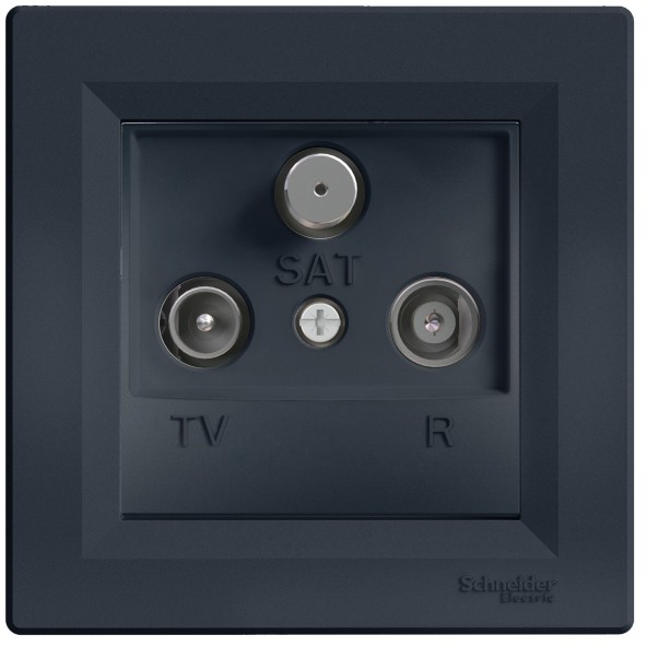 Schneider Electric Gniazdo RTV-SAT Asfora końcowe antracyt EPH3501171