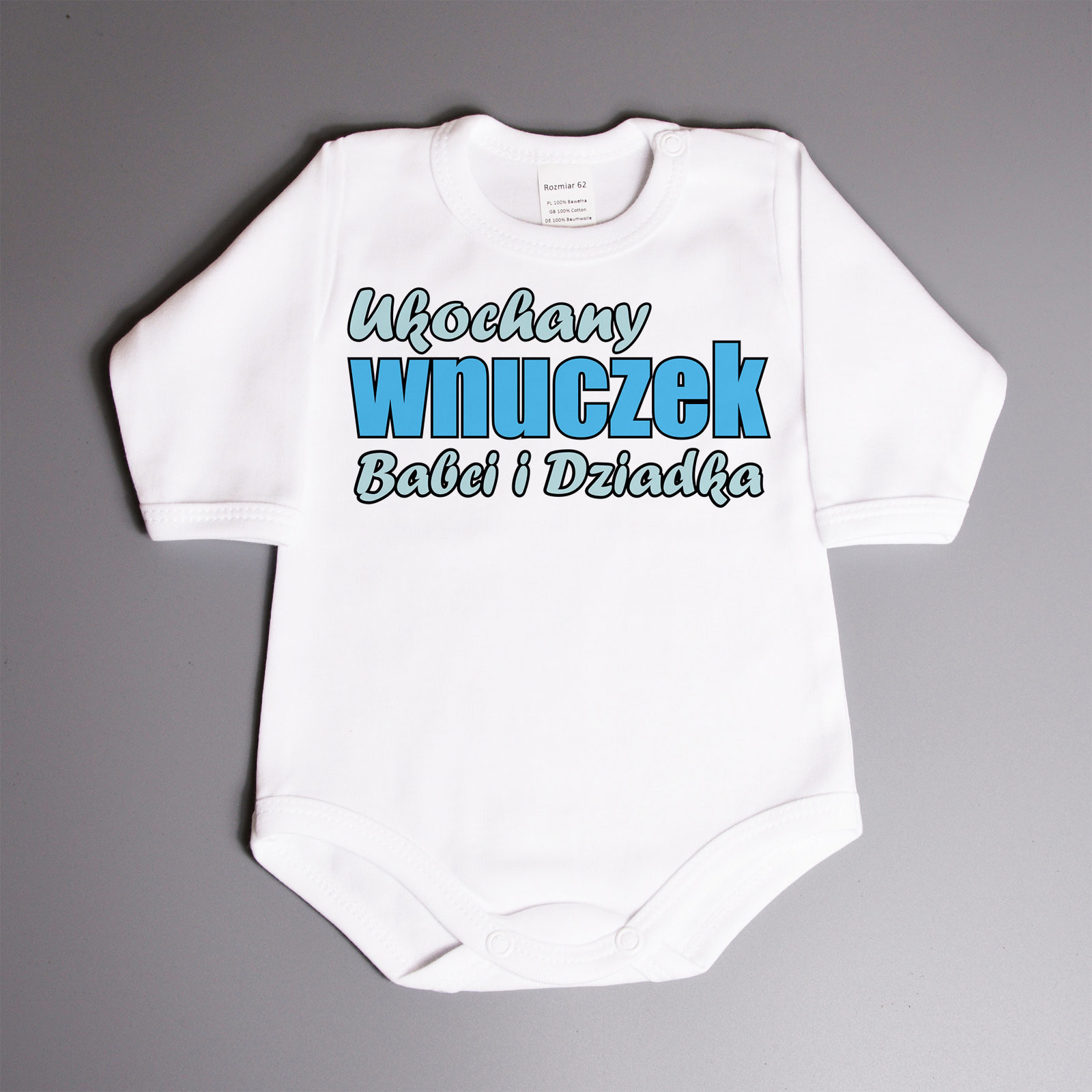 Poczpol Ukochany wnuczek babci i dziadka - body dziecięce PRZPOC-8-3095