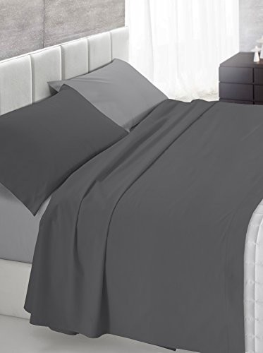 Italian Bed Linen Bielizna  łóżko podwójne łóżko 250 x 300 cm, szary, 250 x 300 cm CL-NC132_Grigio Chia/Scu-2 Piaz 250x300