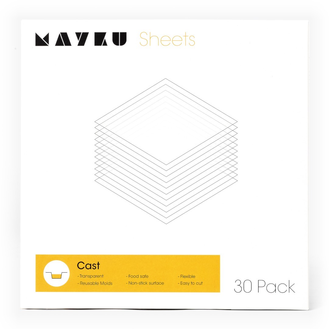 Mayku Mayku Cast Sheets - przezroczysty arkusz 0,5mm dla Formbox - 30szt. MAY-16032