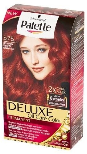 Schwarzkopf Deluxe Oil-Care Color farba do włosów trwale koloryzująca z mikroolejkami 575 Intensywna Czerwień