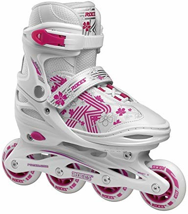 Roces Dziewczęce łyżworolki Jokey 3.0 Girl Inline, White-pink, 26/29 400846-001