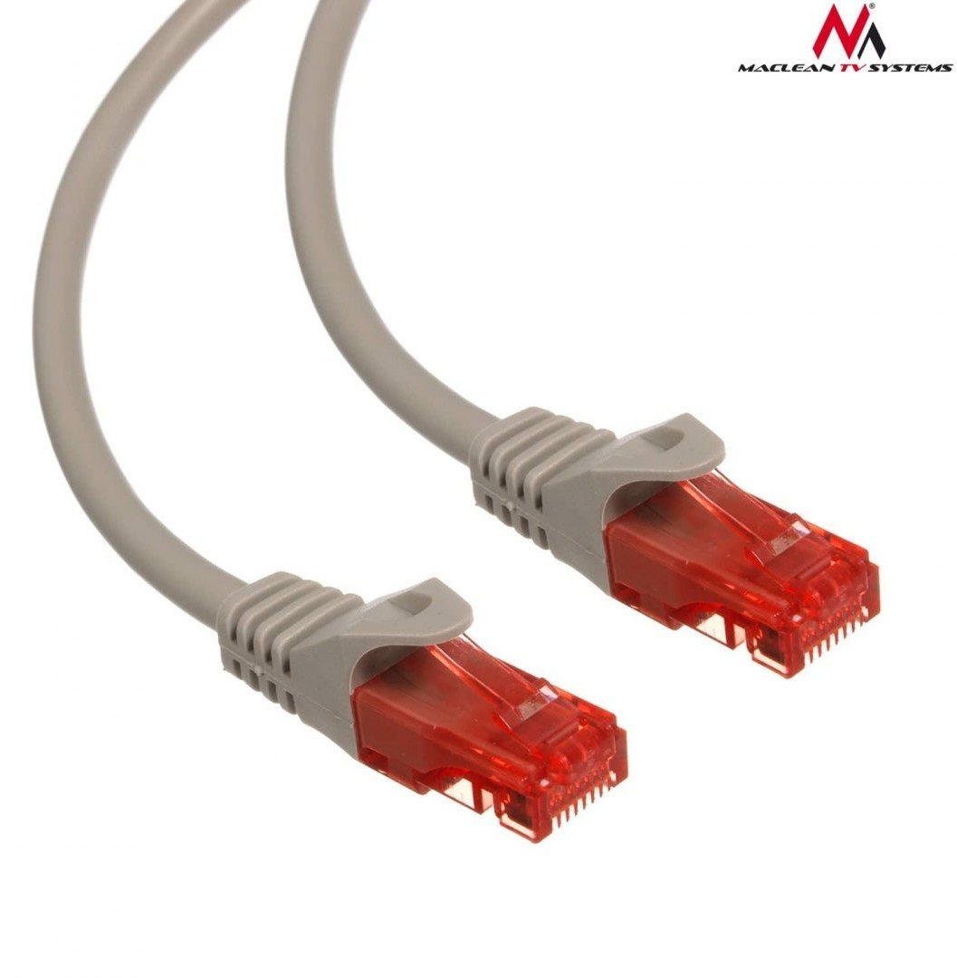 Maclean Patchcord MCTV-300 S UTP cat6 wtyk-wtyk 0,5m szary MCTV-300 S