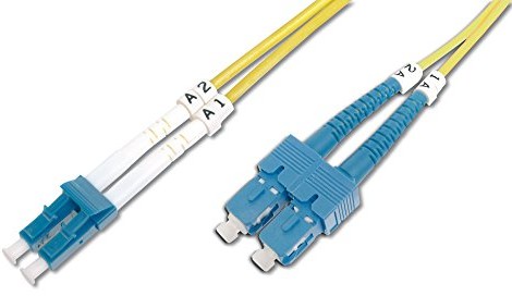 DIGITUS Digitus LWL Patch Cable LC/SC 09/125âm Singelbett Mode Duplex nie zawiera halogenów z dziennika pomiarów Żółty 5 m DK-2932-05