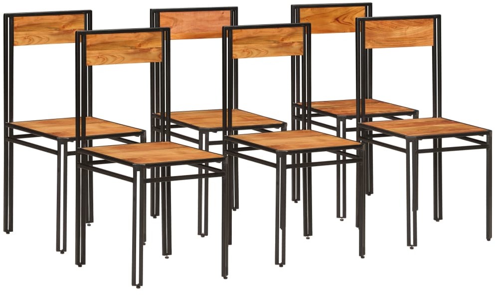 vidaXL Krzesła z drewna akacjowego stylizowanego na sheesham, 6 szt.