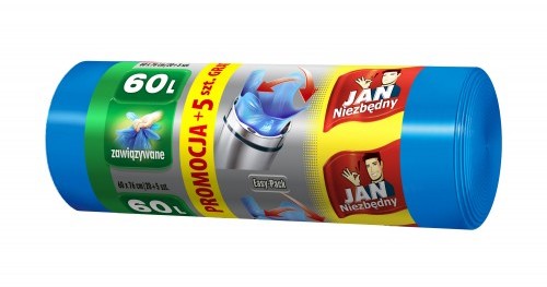 JAN Niezbędny Niezbędny Worki na śmieci Easy-Pack 60l 20szt +5 gratis