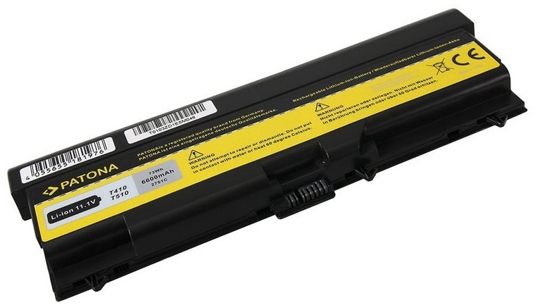 PATONA bateria do LENOVO ThinkPad E40/E50 6600 mAh Li Ion 10,8 V PT2751