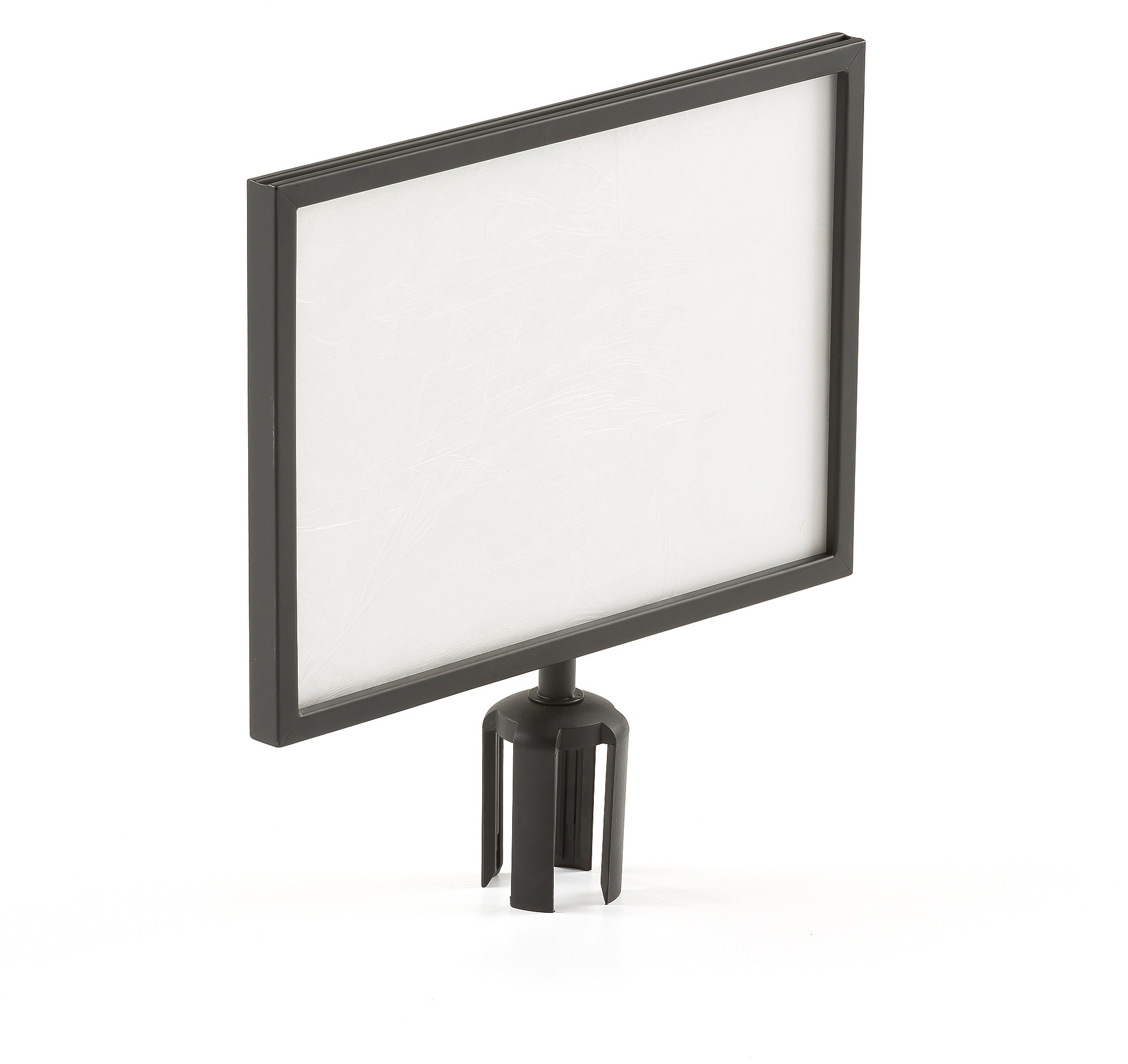 AJ Uchwyt na znak do taśmowego systemu wygradzającego format A3 czarny 312502