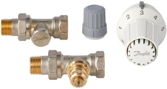Danfoss Zestaw grzejnikowy prosty RAS-C 3 elementy 013G6554