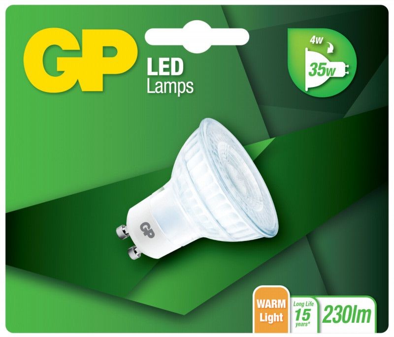 GP GP Lighting LED Reflector GU10 Glass 4W 080169-LDCE1 080169-LDCE1