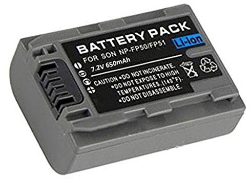 amsahr Bateria  Grade A-ogniwa (1800 mAh, 7.4 V) do Sony NP-FP50 Szary BT-SNNPFP50-1CT