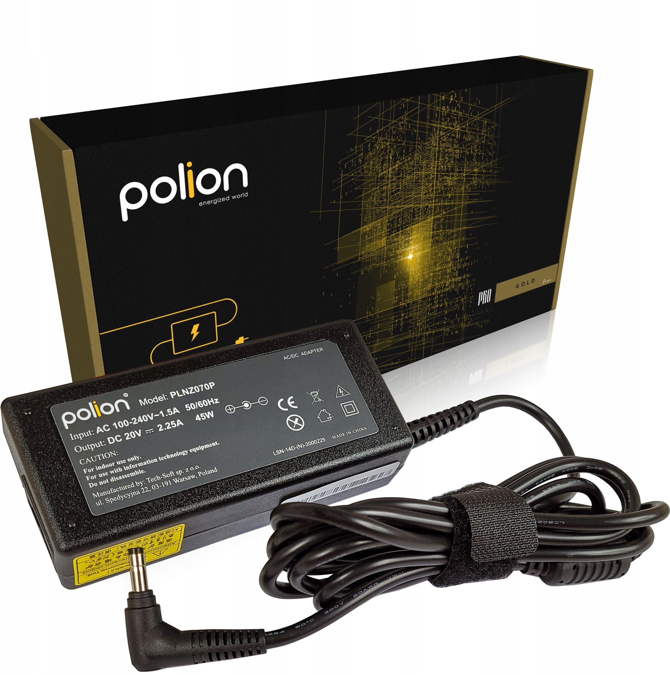 Lenovo Ładowarka 45W do 20V 2,25A 4,0x1,7mm