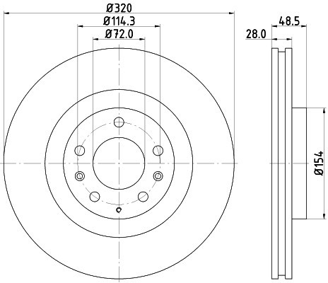 HELLA PAGID Tarcza hamulcowa PAGID 8DD355118-201