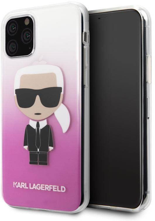 Karl Lagerfeld Iconic Karl Gradient Etui iPhone 11 Pro (różowy) KLHCN58TRDFKPI