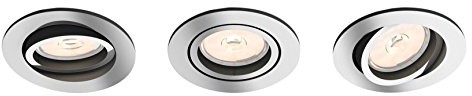 Philips Donegal reflektor do zabudowy, 3 sztuki, trzonek GU10, okrągły, kolorach chrom 5039311PN
