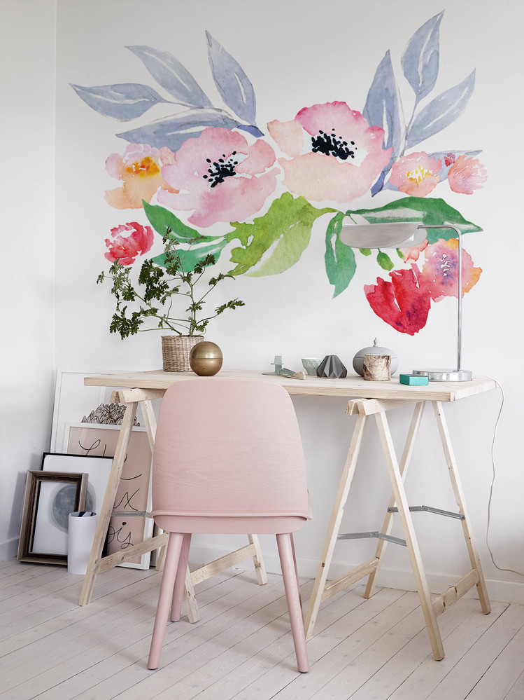 Coloray.pl Naklejki na ścianę Wymarzone Kwiaty BubbleFree