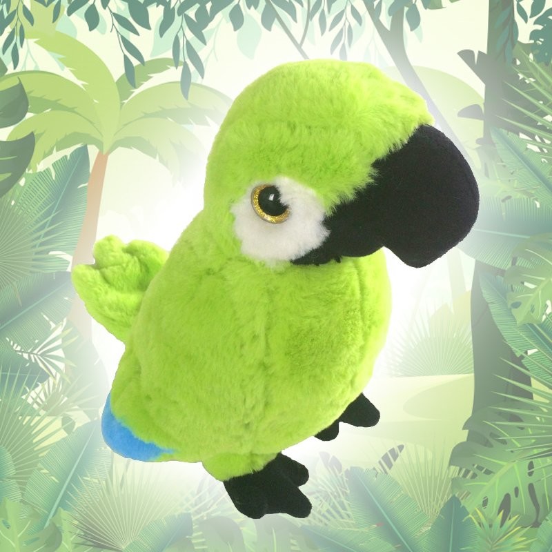 Beppe Maskotka Pluszowa Papuga Ara Zielona Z Dźwiękiem 28cm 13744 $$
