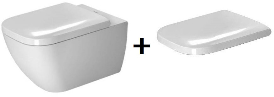 Duravit Happy D.2 54x36,5 WonderGliss biały 22220900001+0064590000