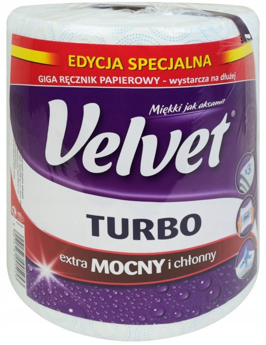 Velvet Ręcznik papierowy Turbo extramocny chłonny