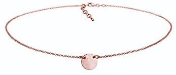 Elli łańcuszek na szyję Choker koło Plate Matt Geo 925 Srebrny joeline 0108812917_36