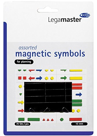 Legamaster Magnes symboliczny symbole magnetyczne, 10 mm, czarny, ok. 50 g/cm g 7-448101