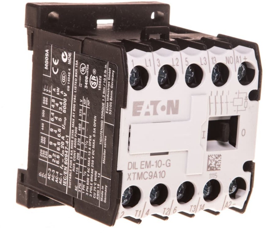 Eaton Stycznik mocy 8A 3P 12V DC 1Z 0R DILEM-10-G(12VDC) 079594 079594