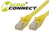 MicroConnect Patchchord U/UTP CAT6 żółty 1m UTP601YBOOTED UTP601YBOOTED