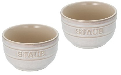 Staub Puchar, okrągły,-częściowy zestaw kość słoniowa Biały 8 cm 40511-859