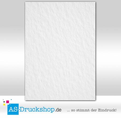 AS-Druckshop Tekstura papieru - struktura - biała tapeta / 50 arkuszy/DIN A5 / 150 g papier offsetowy A-10A4-0361024-11