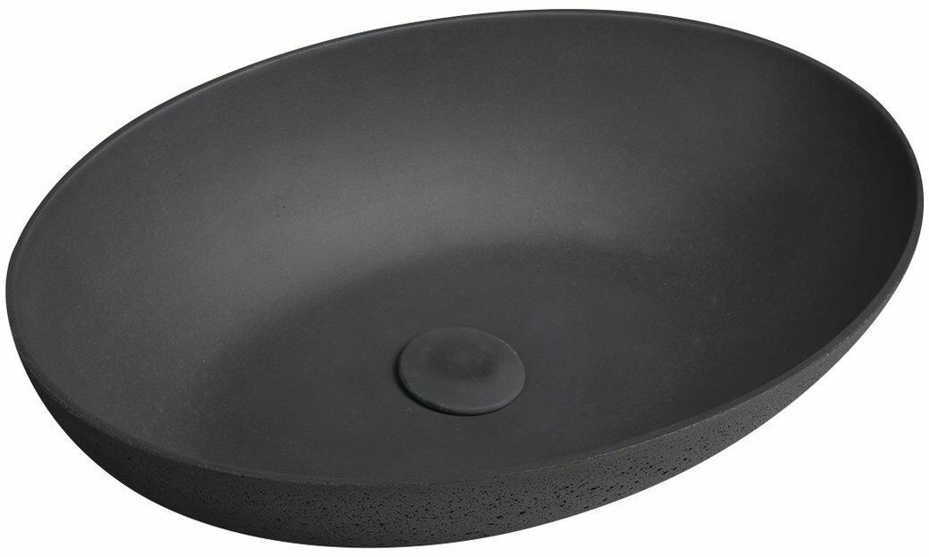 Sapho FORMIGO umywalka betonowa 60x14,5x40,5 cm antracyt FG026