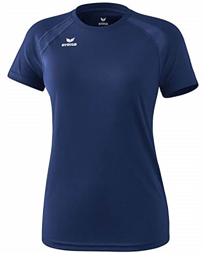Erima Performance t-shirt damski biały granatowy (New Navy) 34 8081930