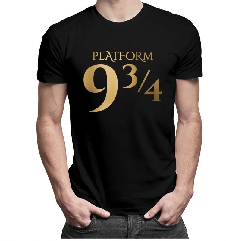 9 3/4 - męska koszulka z nadrukiem 10381