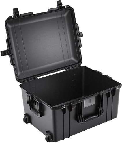 Peli 1607 Air lekka walizka ochronna na drona i aparat, odporna na wodę i kurz, pojemność 63 l, wkładka z pianki, kolor: czarny 016070-0011-110E