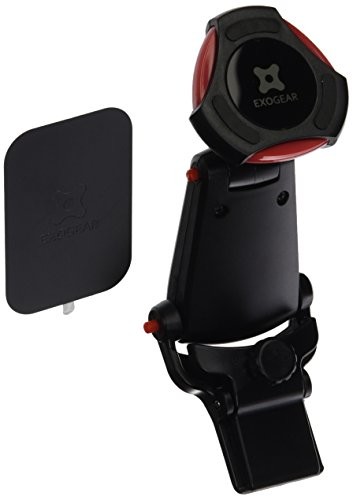 Exogear ExoMount Air samochód pojazd samochodowy uchwyt na telefon, uchwyt samochodowy z przegubem kulowym do na magnes do iPhone 7/6S 7 Plus/6S/Plus/6/5S/5 °C/SE, smartfona Samsung Galaxy S8 S8 + LG, egem-ma (KSMFMO)