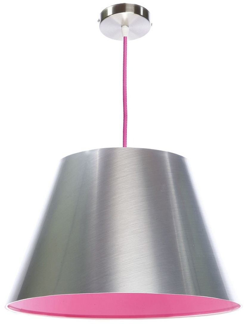 Macodesign MacoDesing Lampa wisząca Inox Malina 070-103, 60 W, srebrno-różowa