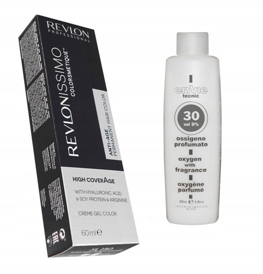 Revlon Farba High Coverage 60ml + Utleniacz Envie